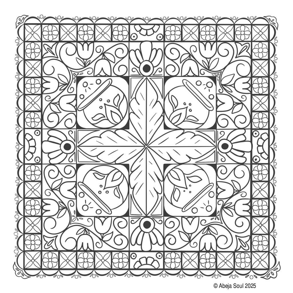 Fire Pot Pattern – Printable